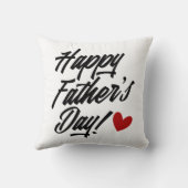 シンプルハッピー父の日の書道装飾用クッション クッション (裏面)