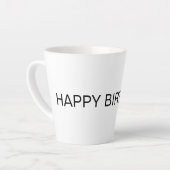 シンプルハッピー誕生デイマグ カフェラテマグ (左アングル)