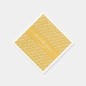 シンプルハニカムファーストbeeをテーマにしたお祝い スタンダードカクテルナプキン (角)