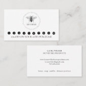 シンプルハニービーロゴビーキーパーアピール ロイヤリティカード (正面/裏面)