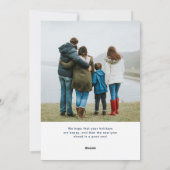 シンプルハヌカアーチ | 2枚モダンの写真 シーズンカード (裏面)