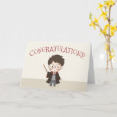 シンプルハリーポッターおめでとう カード (黄色い花)