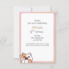 シンプルハロウィン誕生日 招待状