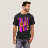 シンプルハロウィーンこれは私のハロウィーンの衣装 Tシャツ (正面フル)
