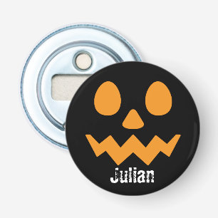 シンプルハロウィーンの日ジャックオランタンパンプキン名 栓抜き