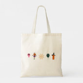 シンプルハロウィーンパンプキン顔幽霊怖いパーティー トートバッグ (裏面)