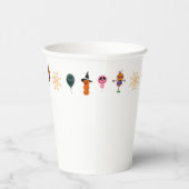 シンプルハロウィーンパンプキン顔幽霊怖いパーティー 紙コップ (右)