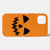 シンプルハロウィーンパンプキン顔幽霊怖いパーティー Case-Mate iPhoneケース (裏面 (横))