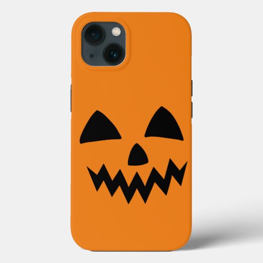 シンプルハロウィーンパンプキン顔幽霊怖いパーティー Case-Mate iPhoneケース (裏面)