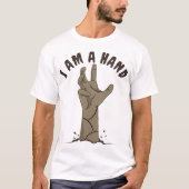 シンプルハロウィーンブゾンビ |私は手 Tシャツ (正面)