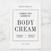 シンプルハンドソープ ボディウォッシュ ローション 防水ラベル フードラベル (シングルラベル)