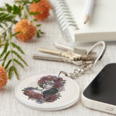 シンプルハンドドロードディアデロスムエルトス | キーホルダー (正面右)