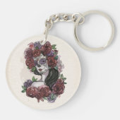 シンプルハンドドロードディアデロスムエルトス | キーホルダー (裏面)