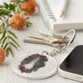 シンプルハンドドロードディアデロスムエルトス | キーホルダー (正面右)