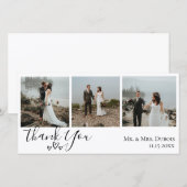 シンプルハーツ 結婚写真 御礼 サンキューカード (正面/裏面)