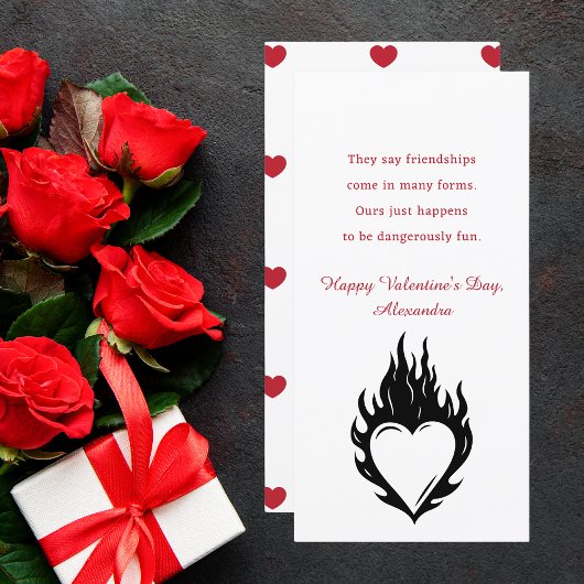 シンプルハートおもしろい最高のフレンズヴァレンティーンズカード