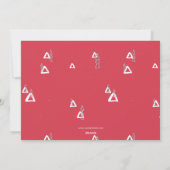 シンプルハートかわいい写真バレンタインデー シーズンカード (裏面)