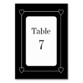 シンプルハートとロマン結婚ツ テーブルナンバー (裏面)