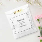 シンプルハートとロマン結婚ツ フェイバーバッグ (封をした状態)