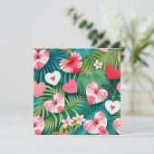 シンプルハートと熱帯葉 シーズンカード (スタンド正面)