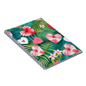 シンプルハートと熱帯葉 ノートブック (右側)