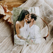 シンプルハートの写真と共に結婚スクリプトを作成 ポストカード