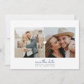 シンプルハートの2枚組セーブザデートカード セーブザデート (正面)