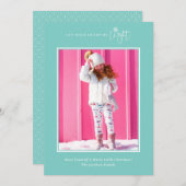 シンプルハートを明るい写真のホリデーカードにする シーズンカード (正面/裏面)