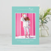 シンプルハートを明るい写真のホリデーカードにする シーズンカード (スタンド正面)