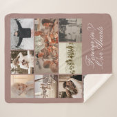 シンプルハートエレガントフォトメモリに永遠に シェルパブランケット (正面(横))