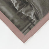 シンプルハートエレガントフォトメモリに永遠に フリースブランケット (角)