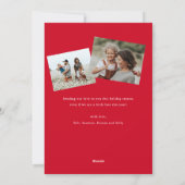 シンプルハートスクリプトハッピーバレンタインデー シーズンカード (裏面)