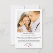 シンプルハートス結婚クリプトのサンキューカード サンキューカード (裏面)