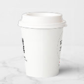 シンプルハートビジネスロゴQRコードカスタム紙Cu 紙コップ (右)