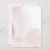 シンプルハートピンク三女の子バースデーパーティー 招待状 (裏面)