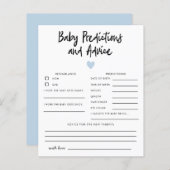 シンプルハートベビー予測とアドバイス (正面/裏面)