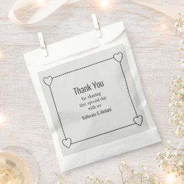 シンプルハートライトグレイ結婚ズ フェイバーバッグ