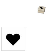 シンプルハートロイヤリティカード ラバースタンプ (押印)