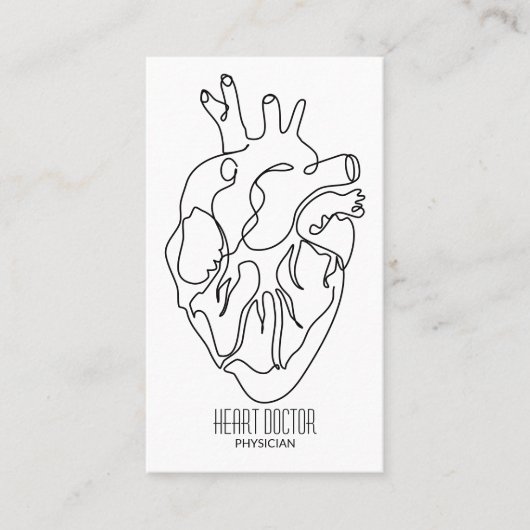 シンプルハート医 名刺 (正面)