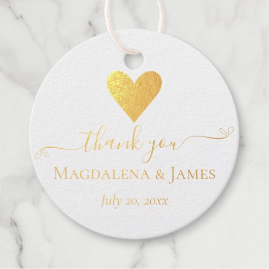 シンプルハート名エレガント有感謝 フェイバータグ (正面)