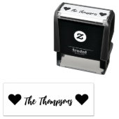 シンプルハート名/短い文字 セルフインキングスタンプ (インサイチュ)