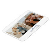 シンプルハート日付を保存するフォトマグネット マグネット (左側)