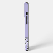 シンプルハート柄 パープル 名前  iPhoneケース (左側面)