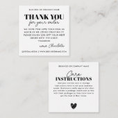 シンプルハート気に教業務 ノートカード (正面/裏面)