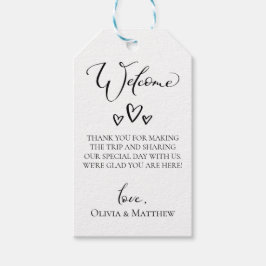 シンプルハート結婚ズ歓迎バッグ ギフトタグ