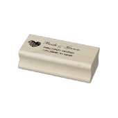 シンプルハート結婚差出人住所ゴム印 ラバースタンプ (スタンプ)