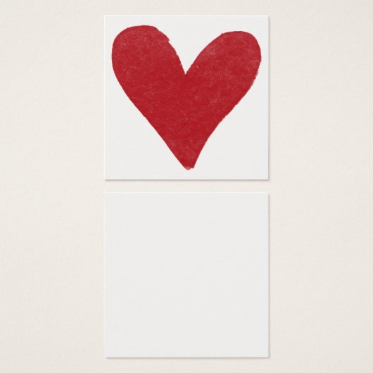 シンプルハート05ノートカード (正面&裏面)