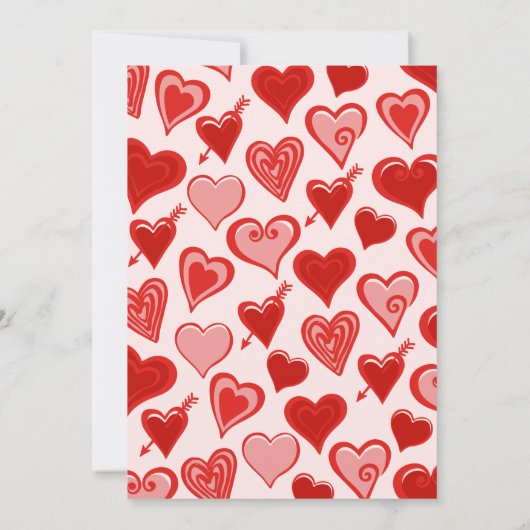 シンプルハート10歳の誕生日招待状 招待状 (裏面)