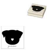 シンプルハート・パグ ラバースタンプ (押印)