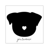 シンプルハート・パグ ラバースタンプ (インプリント)